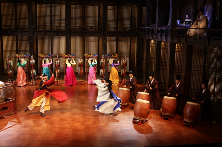 One of the scenes in the musical with some great drumming.