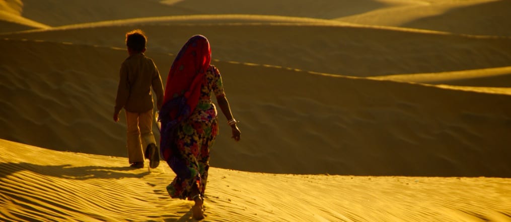 Travel Photo Of The Week: Desert Walkers At Sunset – Sam Sand Dunes – Jaisalmer, India